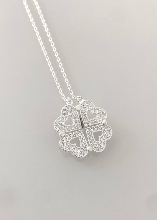 Collar 2 en 1 Corazones o Trébo