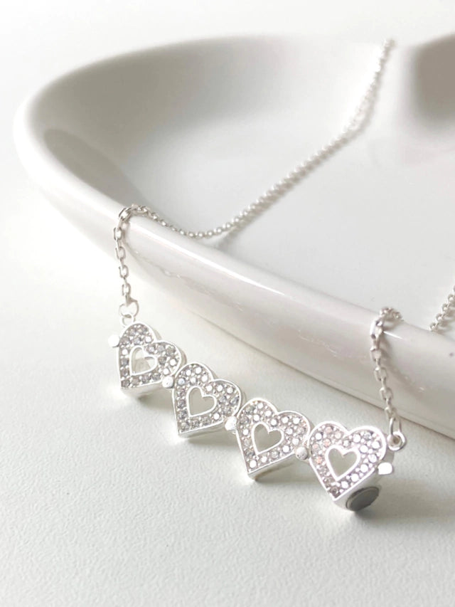 Collar 2 en 1 Corazones o Trébo